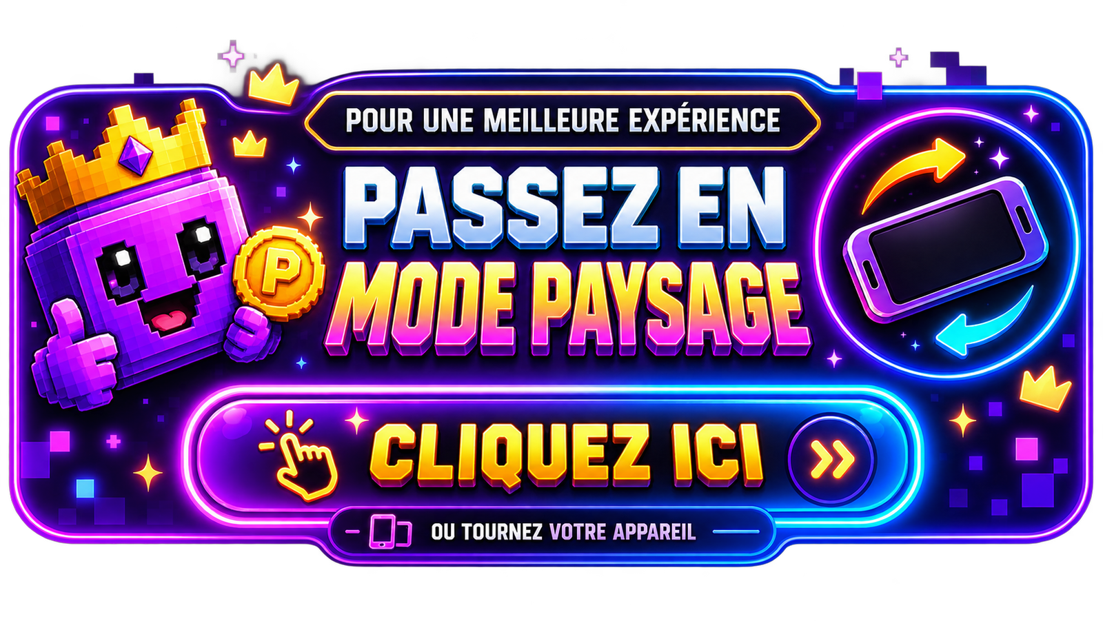 Passez en mode paysage